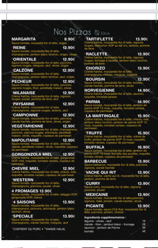 La Martingale - Menu Image 2